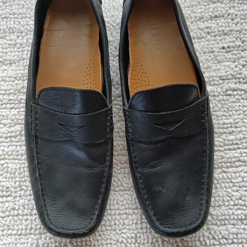 Cole Haan Black Leather Men's Slip-Ons